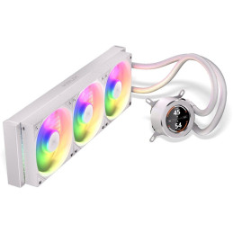 Krux vodní chladič CPU HydroGlance 360 ARGB LCD White / 3x120mm ARGB / PWM / display / AMD i Intel / bílý