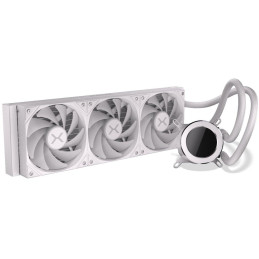 Krux vodní chladič CPU HydroGlance 360 ARGB LCD White / 3x120mm ARGB / PWM / display / AMD i Intel / bílý