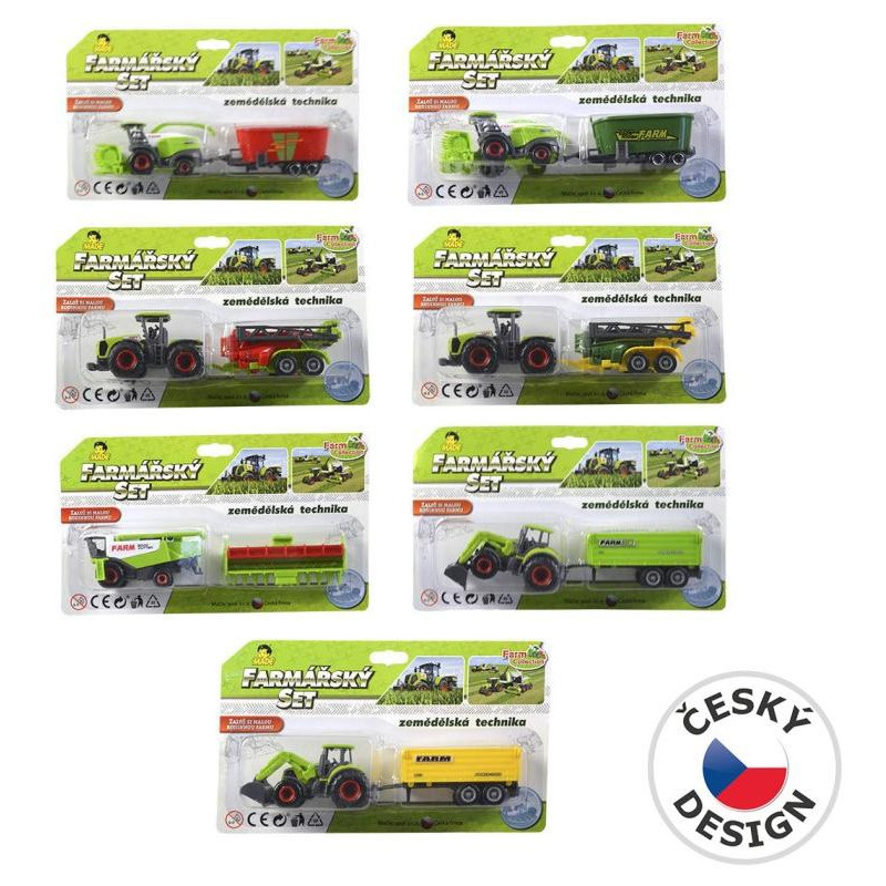 Zemědělská technika na kartě, 18 cm