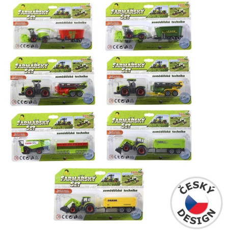 Zemědělská technika na kartě, 18 cm