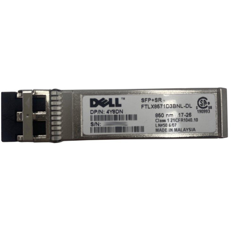 DELL modul SFP+ SR 850mm Optic/ pro všechny SFP+ porty/ ne pro +85°C a vyšší