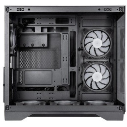 CHIEFTEC Visio / ATX / dvoukomorová / 6x120mm ARGB fan / 2xUSB 3.0 / USB-C / tvrz.sklo / černá