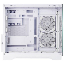 CHIEFTEC Visio / ATX / dvoukomorová / 6x120mm ARGB fan / 2xUSB 3.0 / USB-C / tvrz.sklo / bílá