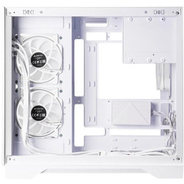 CHIEFTEC Visio / ATX / dvoukomorová / 6x120mm ARGB fan / 2xUSB 3.0 / USB-C / tvrz.sklo / bílá
