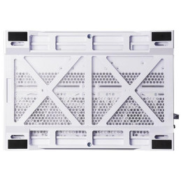 CHIEFTEC Visio / ATX / dvoukomorová / 6x120mm ARGB fan / 2xUSB 3.0 / USB-C / tvrz.sklo / bílá