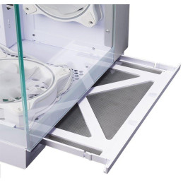 CHIEFTEC Visio / ATX / dvoukomorová / 6x120mm ARGB fan / 2xUSB 3.0 / USB-C / tvrz.sklo / bílá