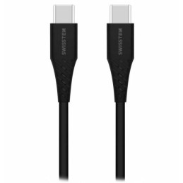 Swissten nabíjecí kabel usb-c / usb-c 1,0 m černý