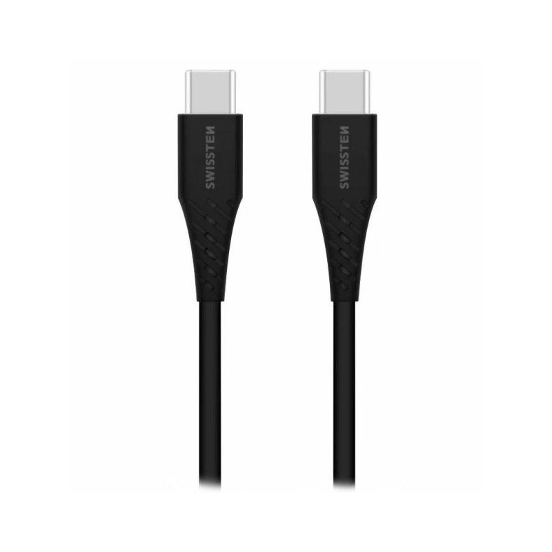 Swissten nabíjecí kabel usb-c / usb-c 1,0 m černý