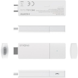 POŠKOZENÝ OBAL - STRONG 4K Google TV stick LEAP-AIR/ 4K Ultra HD/ H.265/ HDMI/ micro USB/ BT/ Wi-Fi/ Chromecast/ NETFLIX/ Goog..