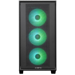 CHIEFTEC Hunter 3  / ATX / 4x120mm ARGB fan / 2xUSB 3.0 / USB-C / tvrz.sklo / černá
