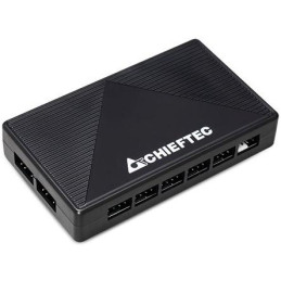 CHIEFTEC Hunter 3  / ATX / 4x120mm ARGB fan / 2xUSB 3.0 / USB-C / tvrz.sklo / černá