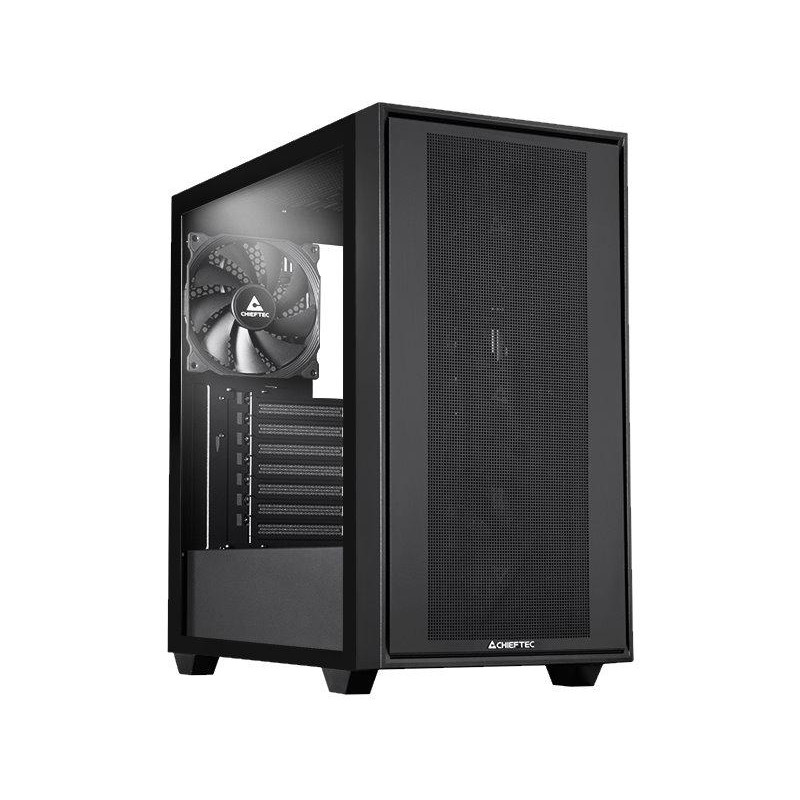 CHIEFTEC Night Hunter / ATX / 4x140mm PWM fan / 2xUSB 3.0 / USB-C / tvrz.sklo / černá