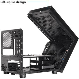 CHIEFTEC The Cube CI-03B-OP / M-ATX / 200mm fan / 2xUSB 3.0 / bez zdroje / HiFi design / černá