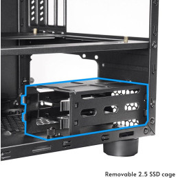 CHIEFTEC The Cube CI-03B-OP / M-ATX / 200mm fan / 2xUSB 3.0 / bez zdroje / HiFi design / černá