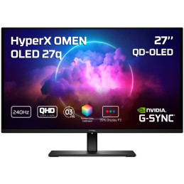 HP OMEN OLED 27q/ 27"/ 2560x1440/ QD-OLED/ 0,03ms/ 200 cd/m2/ 1500000:1/ HDMI/ DP/ PIVOT/ černý