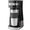 NEDIS Butler Kaffeemaschine / Einzeltasse / Doppelwandiger Reisebecher / Volumen 0,4 l / Schwarz
