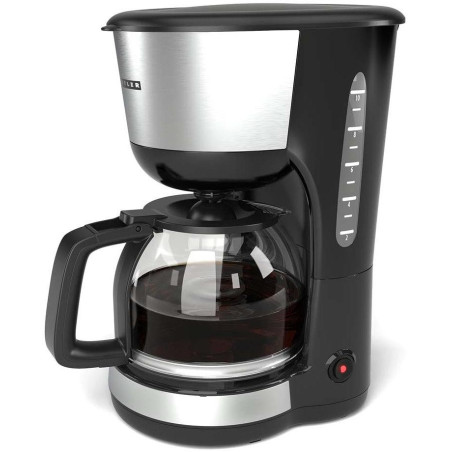 NEDIS Butler kávovar/ na deset šálků/ objem 1,25 l/ automatické vypnutí/ nerezová ocel/ černý