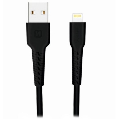 Swissten datový kabelusb/lightning černý 1,2m  (eco balení)