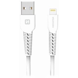 Swissten datový kabelusb/lightning bílý 1,2m  (eco balení)