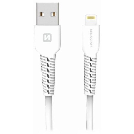 Swissten datový kabelusb/lightning bílý 1,2m  (eco balení)