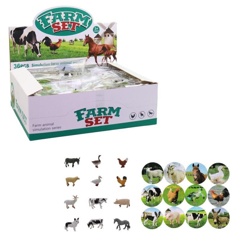 Zvířátka farma, 36 ks v display boxu