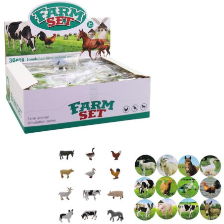 Zvířátka farma, 36 ks v display boxu