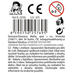 Pálky, míček a košíček, 55 cm