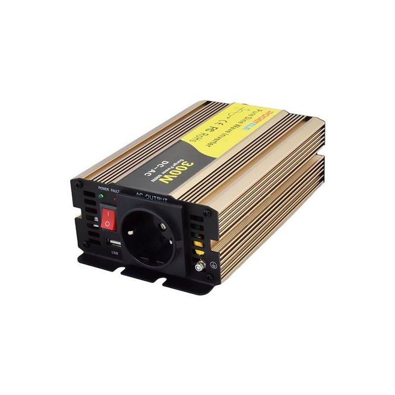 ROGERELE Sinusový měnič napětí REP300-24, 300W, 24V, USB port