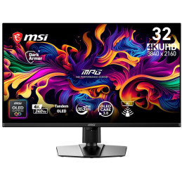 MSI Gaming MPG 322UR QD-OLED X24/ 31,5"/ 3840x2160 / OLED/ 0,03ms/ 240Hz/ 300cd/m2/ 1500000:1/ HDMI/ DP/ VESA/ USB/černý