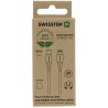 Swissten data cable usb-c/lightning white 1.2m (eco packaging)