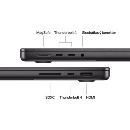 Apple MacBook Pro 14" CTO/ M5 MAX / 18C CPU / 40C GPU / 64GB RAM / 4TB SSD / CZ / Nanotextura / vesmírně černý