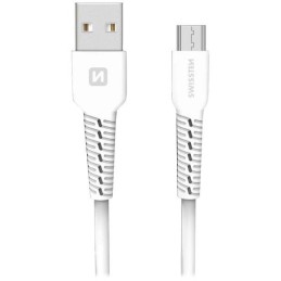Swissten datový kabelusb/micro usb bílý 1,2m  (samoprodavač)