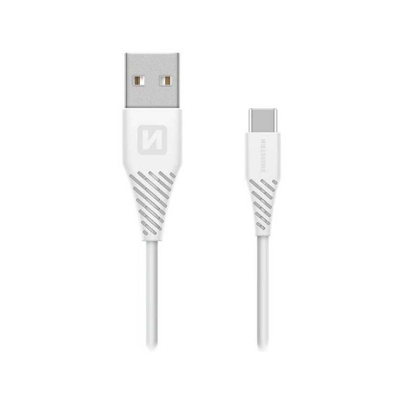 Swissten datový kabel usb/usb-c bílý 1,2m