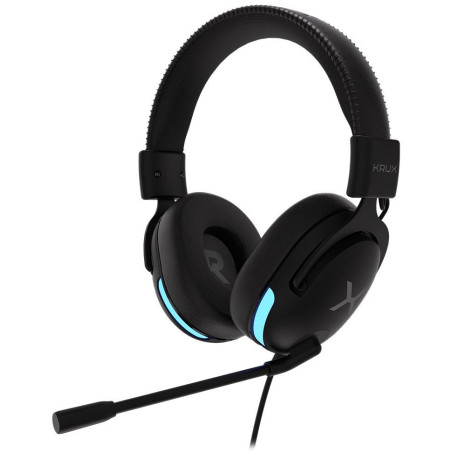 Krux headset Crave ARGB / drátový / 3,5mm jack / USB / ARGB podsvícení sluchátek / černý