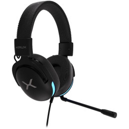 Krux headset Crave ARGB / drátový / 3,5mm jack / USB / ARGB podsvícení sluchátek / černý
