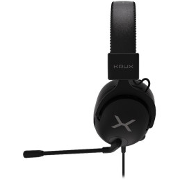 Krux headset Crave ARGB / drátový / 3,5mm jack / USB / ARGB podsvícení sluchátek / černý