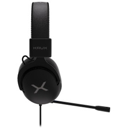 Krux headset Crave ARGB / drátový / 3,5mm jack / USB / ARGB podsvícení sluchátek / černý