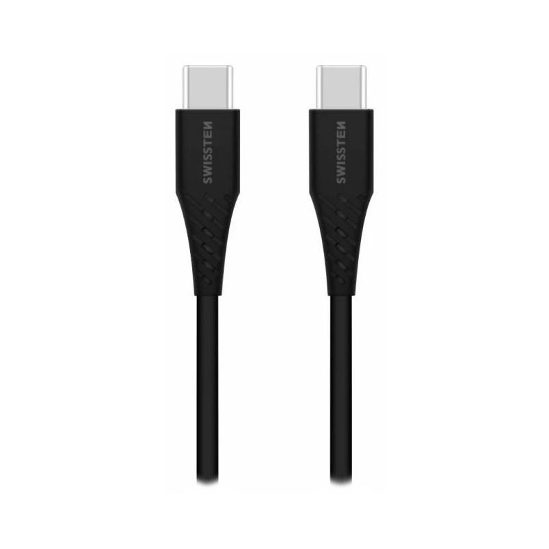 Swissten datový kabelusb-c/usb-c černý 1,2m  (eco balení)