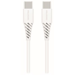 Swissten datový kabelusb-c/usb-c bílý 1,2m  (eco balení)