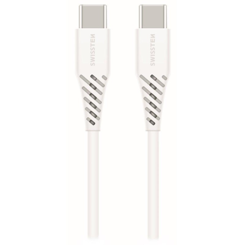 Swissten datový kabelusb-c/usb-c bílý 1,2m  (eco balení)