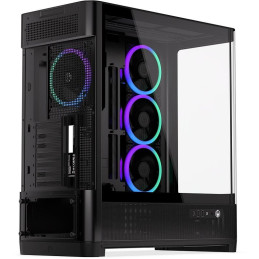 Endorfy skříň Aquarius 8000 Corona / ATX / 4x120mm ARGB fan / USB 3.0 / USB-C / panoramatická / zaoblené sklo / černá