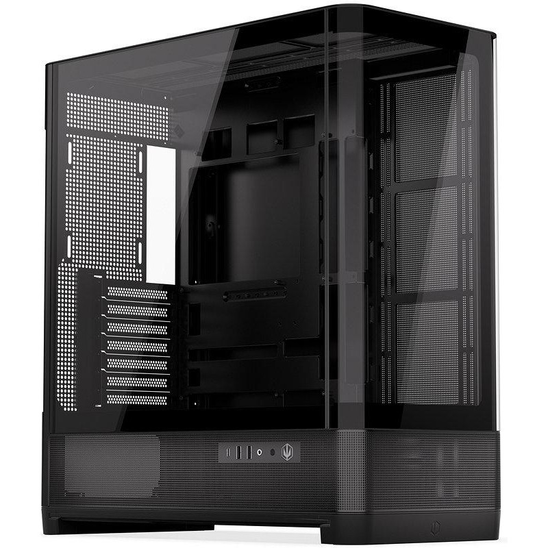 Endorfy skříň Aquarius 8000 Flex / ATX / až 10 fans / USB 3.0 / USB-C / panoramatická / zaoblené sklo / černá