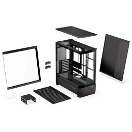 Endorfy skříň Aquarius 8000 Flex / ATX / až 10 fans / USB 3.0 / USB-C / panoramatická / zaoblené sklo / černá
