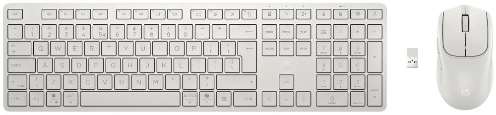 HP Bezdrôtová klávesnica a myš 490C - biela