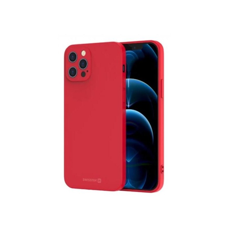 Swissten pouzdro soft joy pro apple iphone 16 plus červené