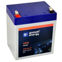 GOOWEI ENERGY Pb záložní akumulátor VRLA AGM 12V/5 Ah (OT5-12 F1), Faston 4,7 mm