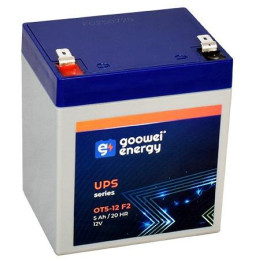 GOOWEI ENERGY Pb záložní akumulátor VRLA AGM 12V/5 Ah (OT5-12 F2), Faston 6,3 mm