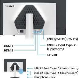 BENQ Mobiuz 31,5" OLED EX321UZ 3840 × 2160/1,5mil:1/0,03ms/240Hz/HDMI/DP/USB-C/černý
