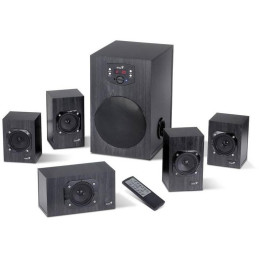 POŠKOZENÝ OBAL - GENIUS repro SW-HF 5.1 4500 Ver. II/ 5.1/ 125W/ Dřevěné/ Dálkové ovládání