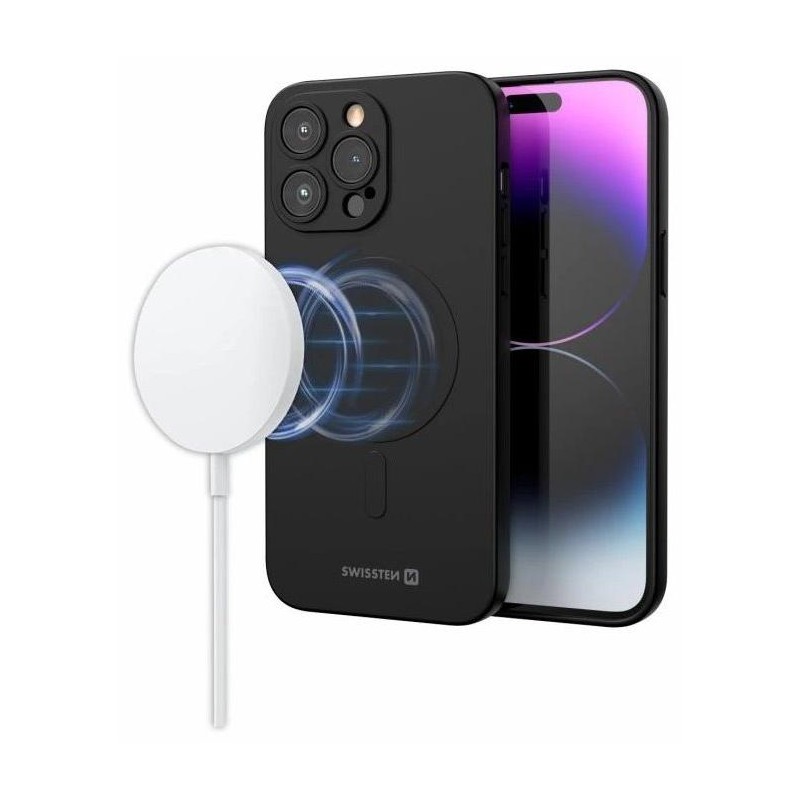 Swissten pouzdro soft joy magstick pro apple iphone 16 pro black